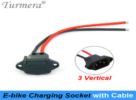 Foto van Elektronica turmera e bike battery connector plug universal three vertical charging socket with 12aw
