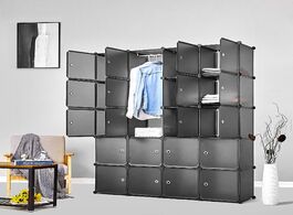Foto van Meubels 20 doors modern storage organizer plastic wardrobe assembly locker clothes cabinet bedroom c