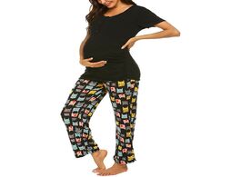 Foto van Baby peuter benodigdheden arloneet women maternity short sleeve nursing t shirt tops pants pajamas s