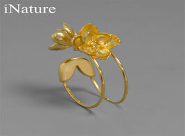 Foto van Sieraden inature 925 sterling silver jasmine flower ring opening adjustable rings for women jewelry