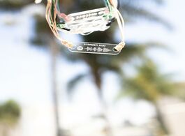 Foto van Sieraden custom spotify code rope bracelet for men women handmade bangle song jewelry friendship 202