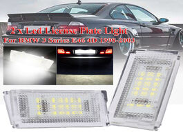 Foto van Auto motor accessoires 2pcs led license plate light canbus tail white bulbs for bmw 3er e46 4d 1998 