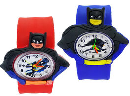 Foto van Horloge new cartoon batman toys slap watch child sports quartz wristwatches digital children baby gi