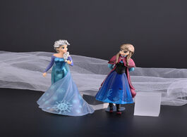 Foto van Speelgoed princess frozen series standing toys hand made model for christmas children s gifts and ac