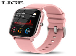Foto van Horloge lige new p8 1.4 inch full touch women digital watches waterproof sports for xiaomi iphone mu