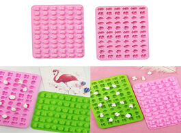 Foto van Huis inrichting 66 cavity chocolate mold fruit silicone gummy candies with dropper eco friendly cand