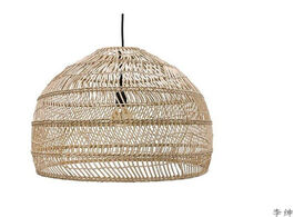 Foto van Lampen verlichting modern hand woven bamboo led pendant lamp vintage living room hanging lights for 