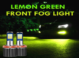Foto van Auto motor accessoires 2x 2020 new lemon green h11 led fog light bulbs h8 h9 hb3 9005 hb4 9006 h3 h2