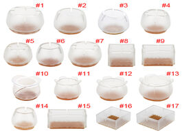 Foto van Meubels 10pcs silicone rectangle square round chair leg caps feet pads furniture table covers wood f