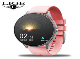 Foto van Horloge lige 2020 new full touch screen smart watch women multifunctional sport heart rate blood pre