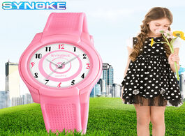 Foto van Horloge synoke new children s waterproof sports watch plastic strap anti shock kids quartz watches t