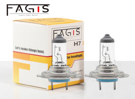 Foto van Auto motor accessoires fagis 2 pcs us brand h7 12v 55w white car headlight halogen bulbs uv quartz g
