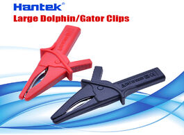 Foto van Gereedschap gator clips fitting of dso3064 ht18a large dolphin clip for oscilloscope red black acces