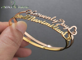 Foto van Sieraden nextvance hand decoration customized name cuff personalized bracelets bangles women gold st