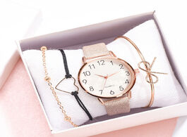 Foto van Horloge luxury women fashion watches beautiful bracelet set ladies watch stainless steel strap quart
