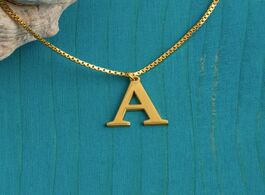 Foto van Sieraden personalized a z alphabet initial necklaces for women men jewelry stainless steel box chain