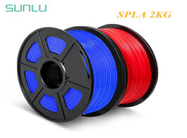 Foto van Computer sunlu 3d printer filament s pla 1.75 1kg new arrival plastic 2rolls pack good toughness pri