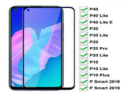 Foto van Telefoon accessoires 9d protective glass on for huawei p20 pro p10 plus p30 p40 lite e p smart 2019 