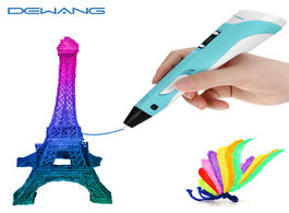 Foto van Computer dewang 3d pen for children drawing printing with lcd screen compatible pla abs filament toy