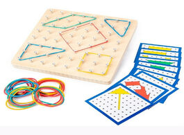 Foto van Speelgoed 1 set montessori toys educational wooden board mathematical manipulative shape cognition p