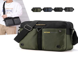Foto van Tassen scione nylon shoulder bags men casual travel waterproof single bag sling cross body messenger