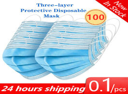 Foto van Beveiliging en bescherming face mask disposable 10 50 100pcs cotton mouth filter safety dust non wov