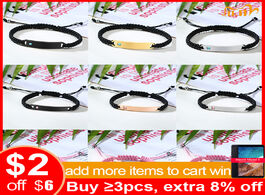 Foto van Sieraden vnox custom name words bracelets for women men handmade bangles stainless steel cz stone ad