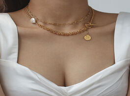 Foto van Sieraden 2021 new natural pearl tassel choker original design adjustable luxury necklace for women o