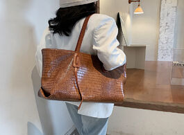 Foto van Tassen stone pattern high capacity pu leather shoulder bags for women 2021 elegant handbags female t