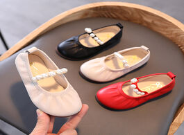 Foto van Baby peuter benodigdheden children s fashion shoes for girls medium big kids dress with pearls flats