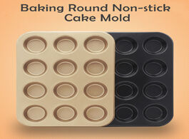 Foto van Huis inrichting new bakeware mini muffin cake baking pan 12 24 holes cupcake mold non stick dishes c