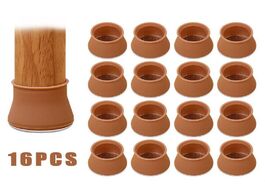 Foto van Woning en bouw 16pcs set silicone table and chair protective cover thick legs feet felt foot non sli