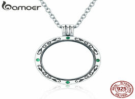 Foto van Sieraden bamoer 100 authentic 925 sterling silver mystery power box petite floating locket necklaces