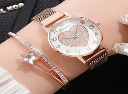 Foto van Horloge 2pc set luxury brand women watches love magnet watch buckle fashion casual female wristwatch