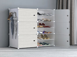 Foto van Meubels multi cube shoe cabinet modular home diy storage organizer bedroom wordrobe closet plastic r