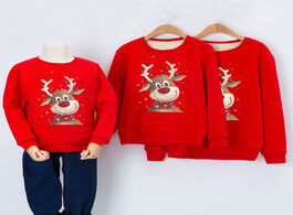 Foto van Baby peuter benodigdheden christmas sweatshirt family look clothes elk deer matching outfits winter 
