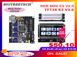 Foto van Computer bigtreetech skr mini e3 v2.0 tft35 v3.0 touch screen motherbaord integrate tmc2209 for ende