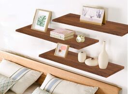 Foto van Huis inrichting wall mounted rustic floating shelves mount display rack decoration wood shelf home s