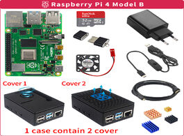 Foto van Computer raspberry pi 4 model b 2gb 4gb kit board power adapter case box 32 64gb sd card hdmi cable 