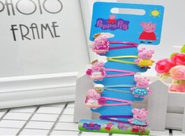 Foto van Speelgoed 6 pcs peppa pig children cartoon exquisite hair band clip set princess baby accessories he