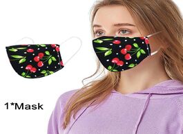 Foto van Beveiliging en bescherming adult fashion cherry printed topmask outdoor dustproof half face mask mou