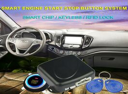 Foto van Auto motor accessoires 12v car smart alarm system push engine start stop button lock ignition immobi