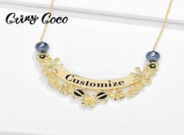 Foto van Sieraden cring coco customize name necklace hawaii personalized custom letters chain pendants neckla