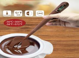 Foto van Gereedschap electronic digital silicone spatula cooking thermometer temperature reader stirrer for c