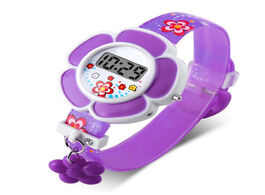 Foto van Horloge cute flower kids fashion digital wrist watch cartoon watches for girls children gifts dropsh