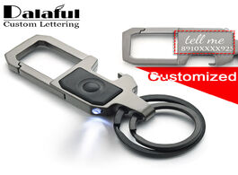 Foto van Sieraden dalaful custom lettering keychain led lights lamp beer opener bottle engrave name customize