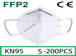 Foto van Beveiliging en bescherming 5 200 pcs ffp2 face mask kn95 facial masks filter maske mouth anti dust m
