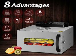 Foto van Huishoudelijke apparaten kwasyo 6 trays food dehydrator fruit drying machine dryer for vegetables dr