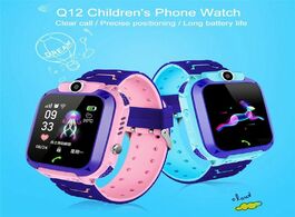 Foto van Horloge q12 children s smart watch kids phone smartwatch for boys girls with sim card photo waterpro