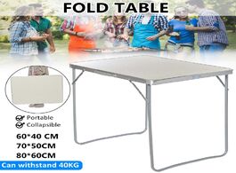 Foto van Meubels 60x40cm 70x50cm 80x60cm portable foldable table camping outdoor furniture computer bed picni